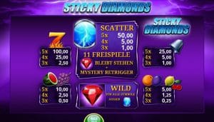 Sticky Diamonds online spielen