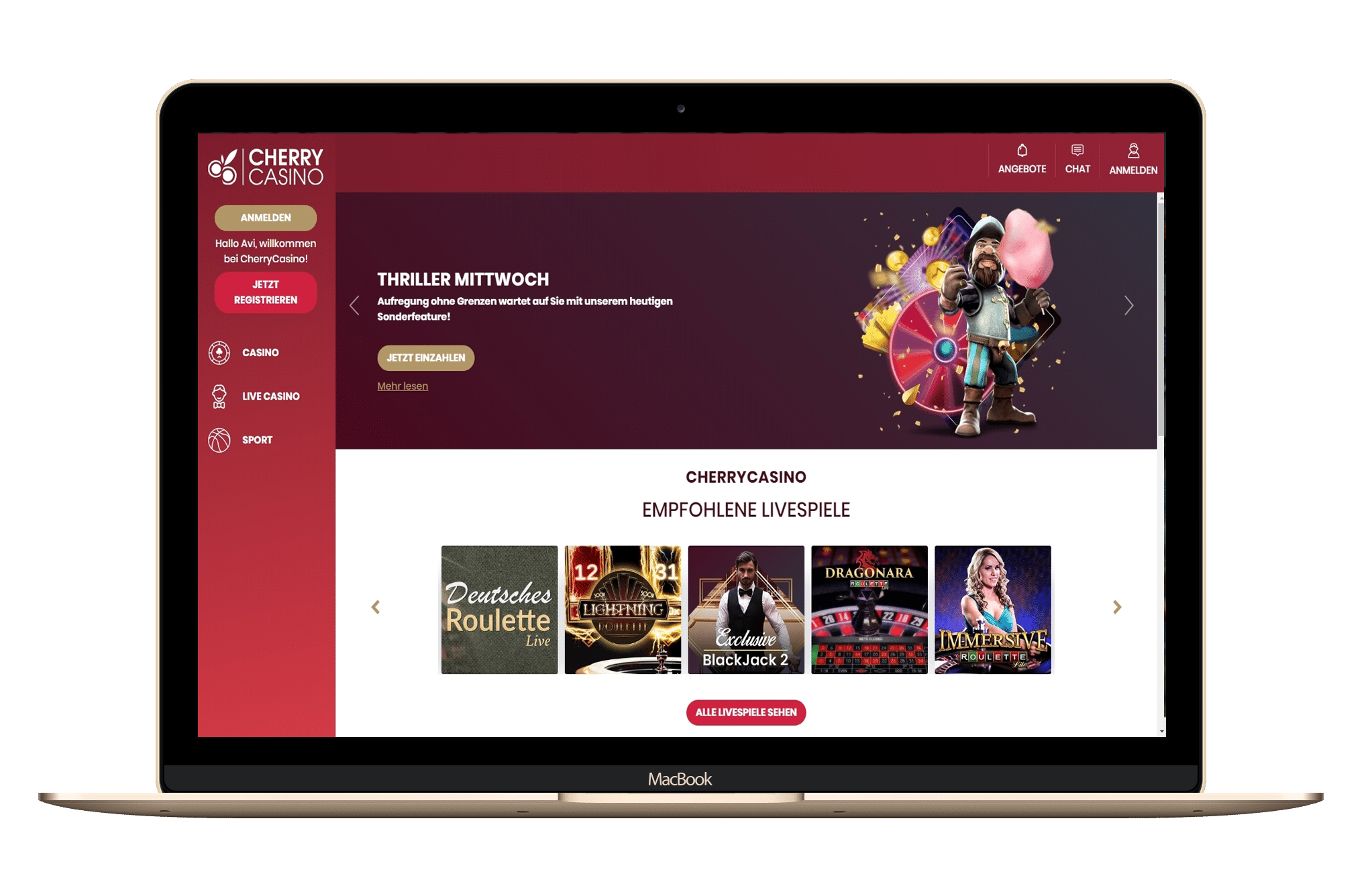 Cherry Casino Screenshot